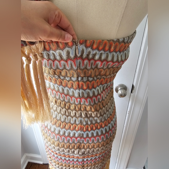 Alexis Tavia Fringe-Hem Bandeau Dress - Picture 8 of 13